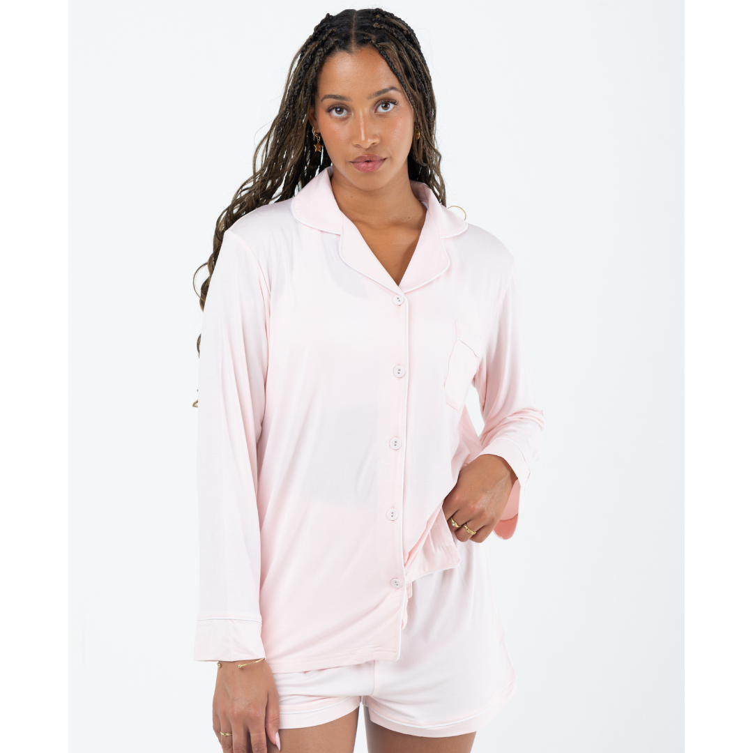 Pyama set short | Powder Pink