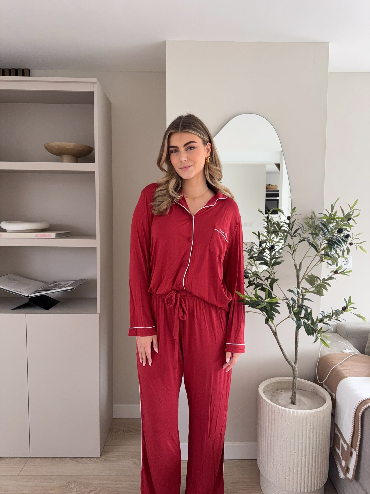 Pyjama set long | Bordeaux