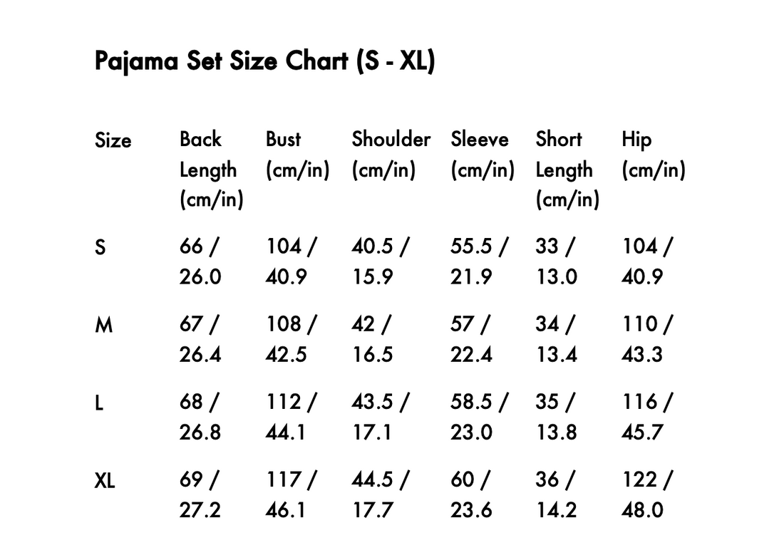 Sizing Guide