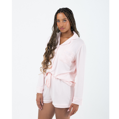 Pyama set short | Powder Pink