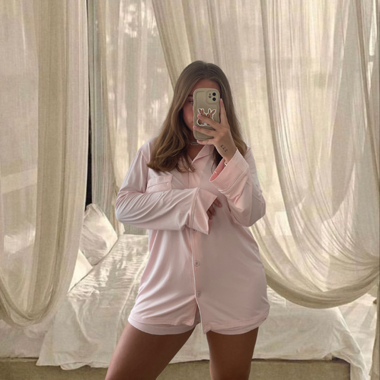Pyama set short | Powder Pink