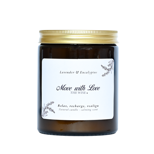 MOVE WITH LOVE | NATURAL CANDLE LAVENDER & EUCALYPTUS - 180ML