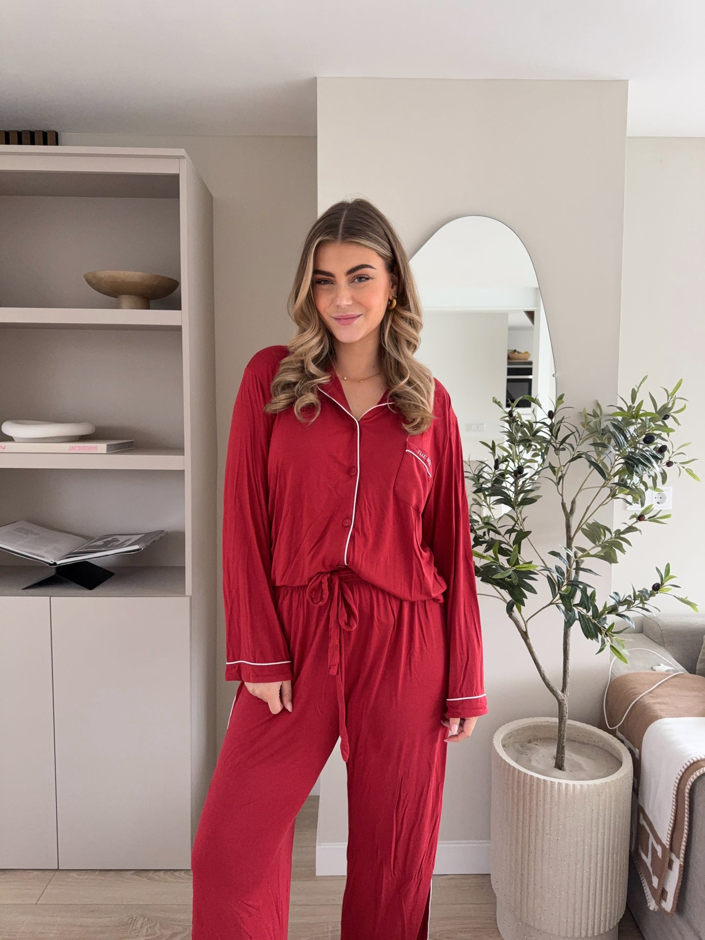 Pyjama set long | Bordeaux