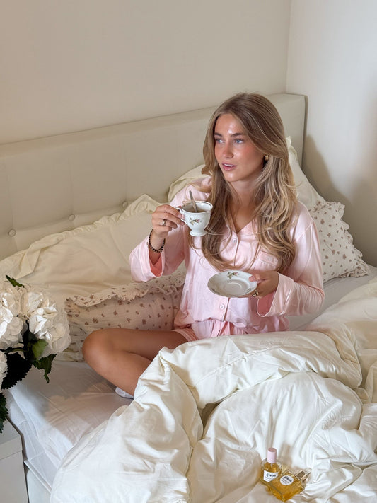 Pajama set shorts | Powder Pink